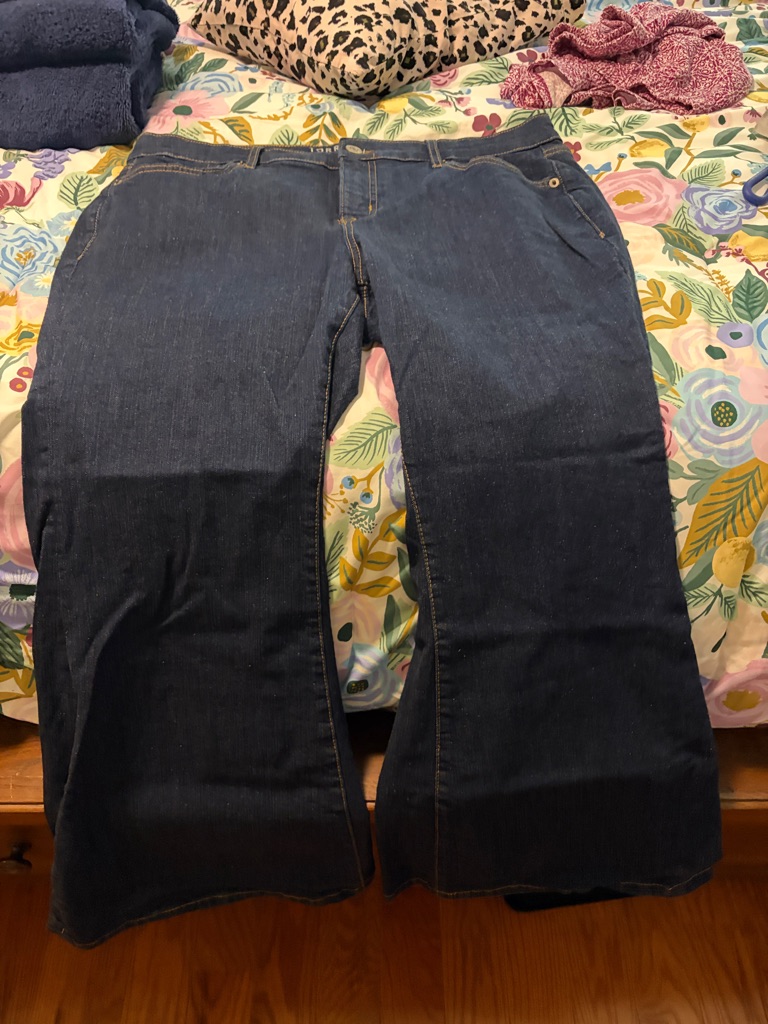 Women's Dark Blue Super Flare Jeans